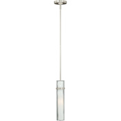 Vaxcel Lighting Vilo 1 Light Pendant Satin Nickel