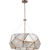 Vaxcel Lighting Euclid 5 Light 24" Wide Chandelier Aged Brass