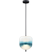 Vaxcel Lighting Somerset Single Light 9" Wide LED Cage Pendant Oil Rubbed Bronze