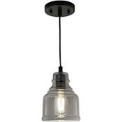 Vaxcel Lighting Millie 6" Wide Mini Pendant with Shade Matte Black
