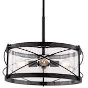 Vaxcel Lighting Harrison 4 Light 20" Wide LED Pendant Matte Black