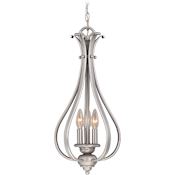 Vaxcel Lighting Monrovia 3 Light Mini Foyer Pendant Brushed Nickel