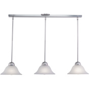 Vaxcel Lighting Da Vinci 3 Light Large Pendant Brushed Nickel