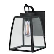Vaxcel Lighting Granville 1 Light Outdoor Wall Sconce with Clear Glass Shade Oil Burnished Bronze