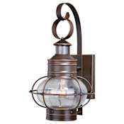 Vaxcel Lighting Chatham Single Light 17-1/2" High Outdoor Wall Sconce Burnished Bronze