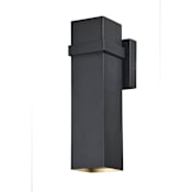 Vaxcel Lighting Lavage 14" Tall Integrated LED Outdoor Wall Sconce Textured Black