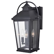 Vaxcel Lighting Lexington 3 Light 17" Tall Outdoor Wall Sconce Textured Black