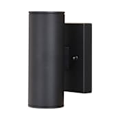 Vaxcel Lighting Chiasso 2 Light 8" Tall LED Outdoor Wall Sconce Textured Black