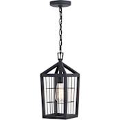 Vaxcel Lighting Gage 7" Wide Cage Mini Pendant Volcanic Black