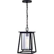 Vaxcel Lighting Blackwell 8" Wide Outdoor Mini Pendant Matte Black