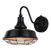 Vaxcel Lighting Dorado 10" Tall Outdoor Wall Sconce Dark Bronze / Light Gold