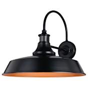 Vaxcel Lighting Dorado 16" Tall Outdoor Wall Sconce Dark Bronze / Light Gold