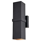 Vaxcel Lighting Lavage 2 Light 14" Tall Wall Sconce Textured Black