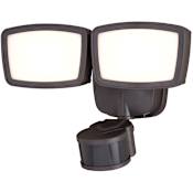 Vaxcel Lighting Outdoor Security 2 Light 11" Wide Adjustable LED Outdoor Flood Light with Motion Sensor - 240 Degree Beam Spread Bronze