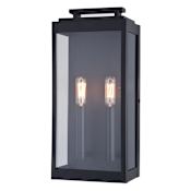 Vaxcel Lighting Hampton 16" Tall 2-Light Wall Sconce Textured Black
