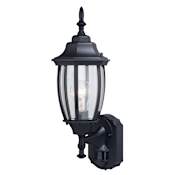 Vaxcel Lighting Rogers Park 18" Tall Outdoor Wall Sconce with Clear Glass Shade Textured Black