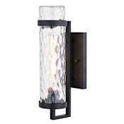 Vaxcel Lighting Seymour 16" Tall Outdoor Wall Sconce Textured Black