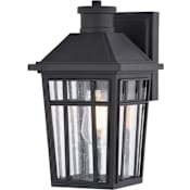 Vaxcel Lighting Garfield Park 12" Tall LED Outdoor Wall Sconce Textured Black