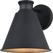 Vaxcel Lighting Smith 9" Tall LED Outdoor Wall Sconce with Dual Level Motion Detection Textured Black