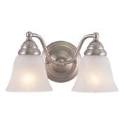 Vaxcel Lighting Standford 2 Light Bathroom Vanity Light - 10.38 Inches Wide Brushed Nickel