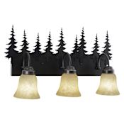 Vaxcel Lighting Yosemite 3 Light 24-3/4" Wide Bathroom Vanity Light with Tree Accents Burnished Bronze