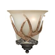 Vaxcel Lighting Yoho Single Light 10" Tall Wall Sconce Black Walnut