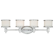 Vaxcel Lighting Carlisle 4 Light 30-1/4" Wide Vanity Light Chrome