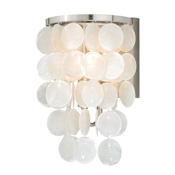 Vaxcel Lighting Elsa 1 Light Bathroom Sconce Capiz Shell