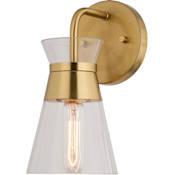Vaxcel Lighting Harper 5" Wide Bathroom Sconce Natural Brass
