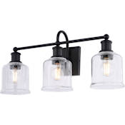 Vaxcel Lighting Northbrook 3 Light 24" Wide Vanity Light Matte Black