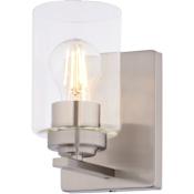Vaxcel Lighting Park Ridge 8" Tall Bathroom Sconce Satin Nickel
