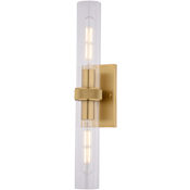 Vaxcel Lighting Bari 2 Light LED Bath Bar Satin Brass