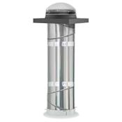Velux 14 Inch Diameter Impact Dome Curb Mount Sun Tunnel Skylight with Rigid Tube from the TCR Collection Cool Gray