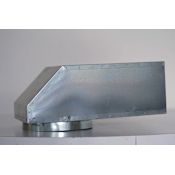 Vent-A-Hood 6" x 8.5" Diameter Vent Elbow for Vent-A-Hood Range Hoods Galvanized Steel