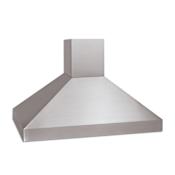 Vent-A-Hood 550 CFM 48" Euro-Style Island Range Hood with LED Lights and Sensasource Featuring Dual Blowers from the Slopeline Collection Black