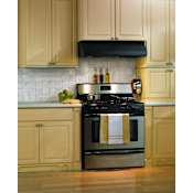 Vent-A-Hood 300 CFM 36" Under Cabinet Range Hood with a Single Blower and LED Lights from the Emerald Collection Black
