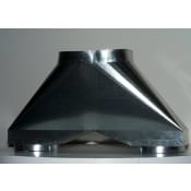 Vent-A-Hood 12" Diameter Modern Themed Multi-Blower Transition for Vent-A-Hood Range Hoods Galvanized Metal