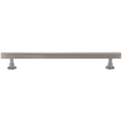 Vesta Fine Hardware Dante Solid Brass 12" Center to Center Sleek Square Bar Luxury Appliance Handle / Appliance Pull Brushed Satin Nickel