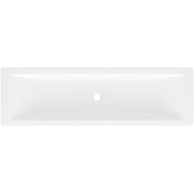 Victoria and Albert Rossendale 47-7/8" Rectangular Volcanic Limestone Drop In / Undermount Bathroom Sink with Overflow Gloss White