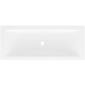 Victoria and Albert Rossendale 36-1/8" Rectangular Volcanic Limestone Drop In / Undermount Bathroom Sink with Overflow Gloss White