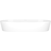 Victoria and Albert ios 31-7/8" Oval Volcanic Limestone Vessel Bathroom Sink Gloss White