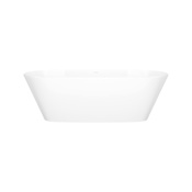 Victoria and Albert Vetralla 70" Free Standing Natural Stone Soaking Tub with Center Drain Standard White