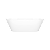 Victoria and Albert Vetralla 70" Free Standing Natural Stone Soaking Tub with Center Drain Standard White