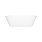 Victoria and Albert Vetralla 70" Free Standing Natural Stone Soaking Tub with Center Drain Standard Matte White