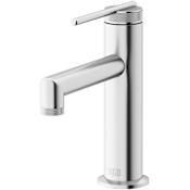 Vigo Sterling 1.2 GPM 7" Single Handle Single Hole Bathroom Faucet Brushed Nickel