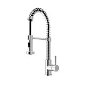 Vigo Edison 1.8 GPM 19" Single Hole Pre-Rinse Pull Down Kitchen Faucet Chrome