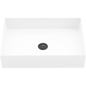 Vigo UltraThin 22" Rectangular Stone Composite Vessel Bathroom Sink Matte White