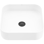 Vigo UltraThin 15-3/4" Square Stone Composite Vessel Bathroom Sink Matte White