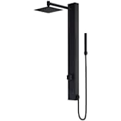 Vigo Orchid 39.375" H x 4" W 2-Jet Retrofit Shower with Shower Head, Hand Shower, Bodysprays, and Hose Matte Black