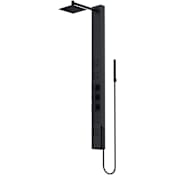 Vigo Sutton 58" H 4-Jet Thermostatic Shower Panel with Shower Head, Hand Shower, Body Sprays, and Hose Matte Black